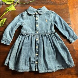 Ralph Lauren Blue Denim Baby Dress